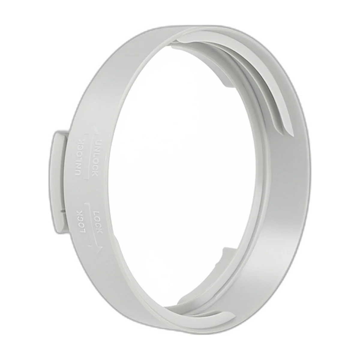Raccord rond gris clair pour gaine d’évacuation de climatiseur mobile, diamètre 15 cm — vue 1