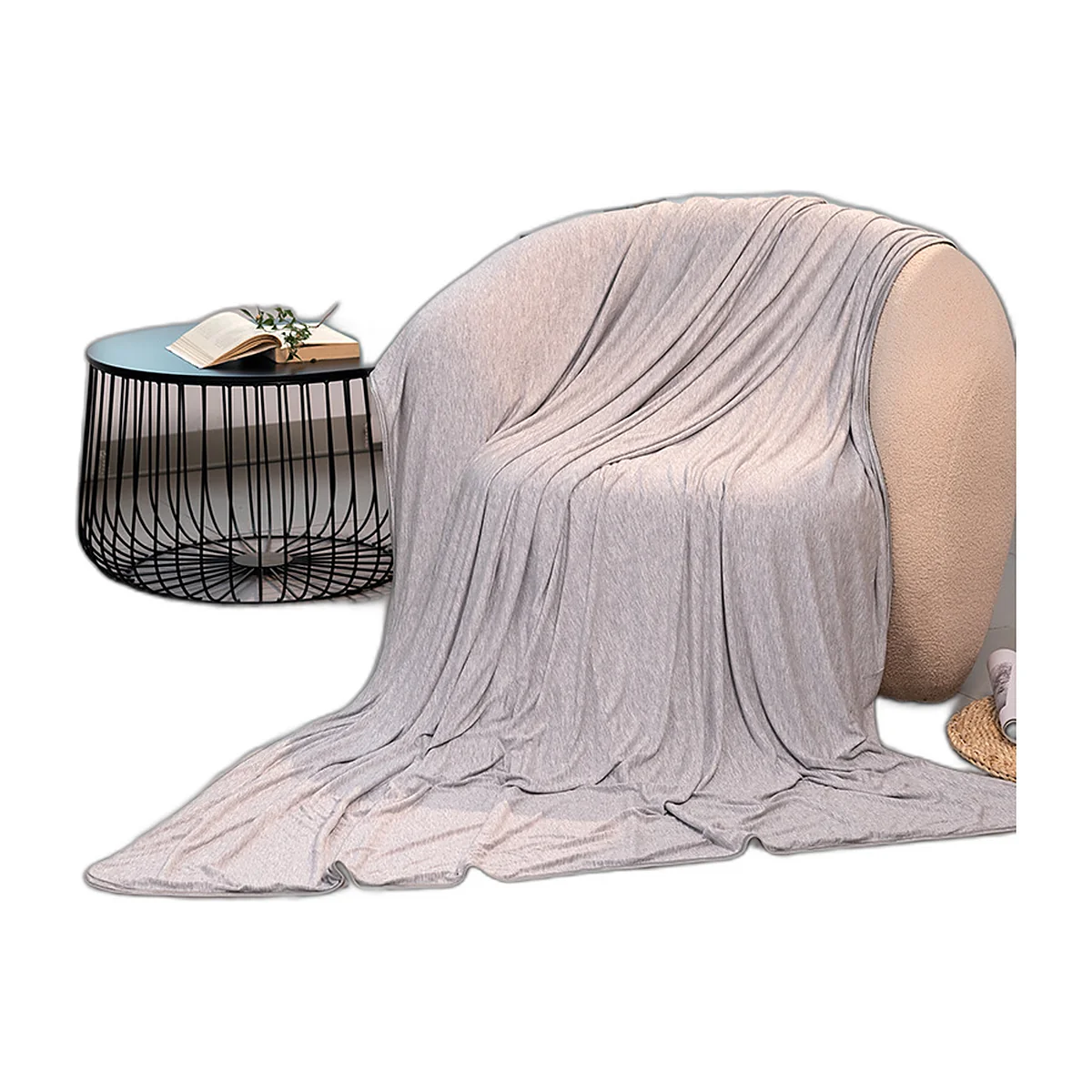 Couverture d’été en fibre de bambou, 150 × 200 cm : photo du produit — vue 6