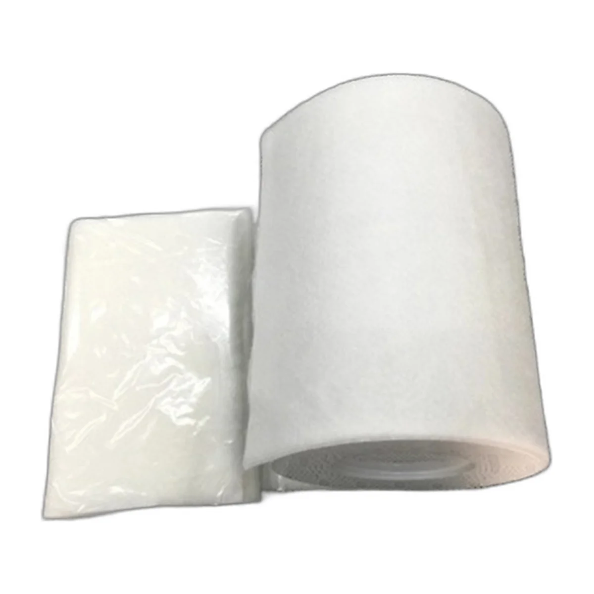 Ouate filtrante blanche à découper pour grille de climatisation : feuilles en sachet et rouleau — vue 1