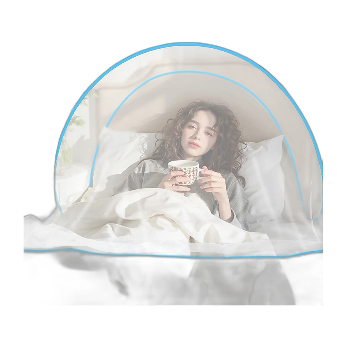 Moustiquaire de tête pliable, pour oreiller : photo du produit — vue 5