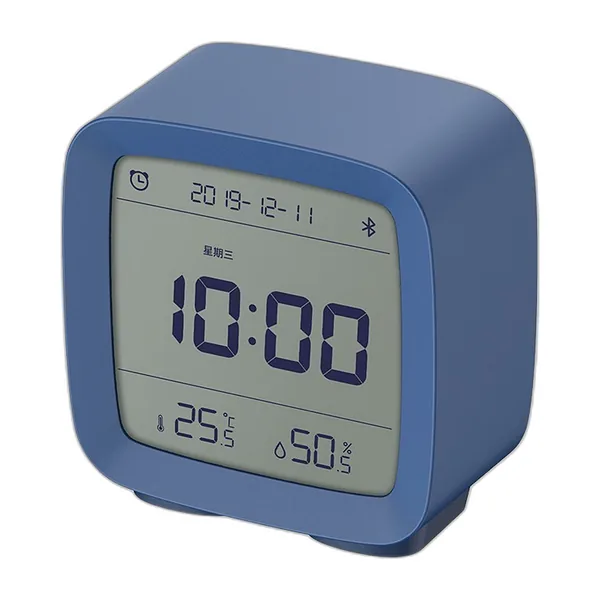 Réveil thermo-hygromètre Bluetooth, écran 61 mm : photo du produit