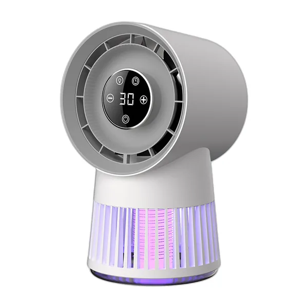 Ventilateur de bureau 2 en 1 avec lampe anti-moustiques : photo du produit