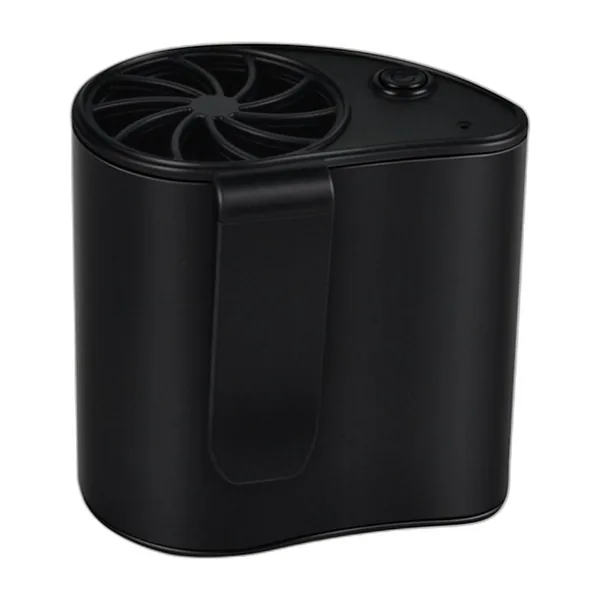 Ventilateur de ceinture compact 1 200 mAh, double clip : photo du produit