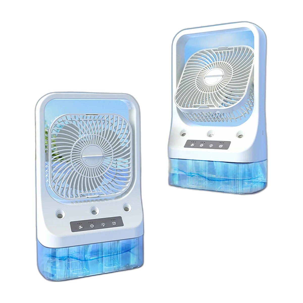 Ventilateur brumisateur de table à 3 buses, orientable 270° : photo du produit — vue 3